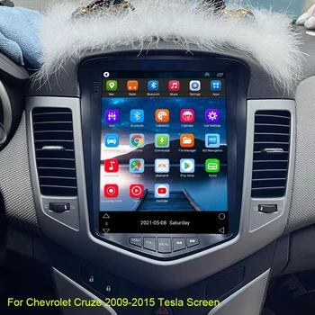 2din Automobilio Radijo Chevrolet Cruze tesla ekranas Android Stereo Automobilio Multimedijos Grotuvas GPS Navigacija, Vaizdo Carplay FM WIFI 4G