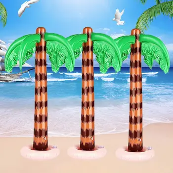 2vnt 90CM PVC Havajų Baseinai Šalies Foną, Pripučiami Žaislai, Kokoso palmių Paplūdimys Šalis Dekoro Atogrąžų Palmių