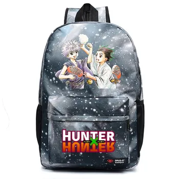 Anime Hunter Medžiotojas Drobės Kuprinė Teenger Packsack Aukštos Kokybės Atsitiktinis Kuprinę Unisex Studentų Kelionės Nešiojamojo Kompiuterio Krepšys