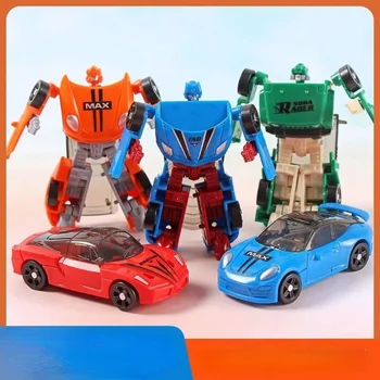 Anime Transformacijos Automobilių Žaislai Robotas Modelis Cool Veiksmo Duomenys Mini Inercinės Automobilį Berniukas Vaikų Dovanų