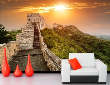Custom 3d freskos,Great Wall of China Gamta tapetai papel de parede,restoranas, gyvenamasis kambarys su sofa-lova, TV miegamojo sienos tapetai