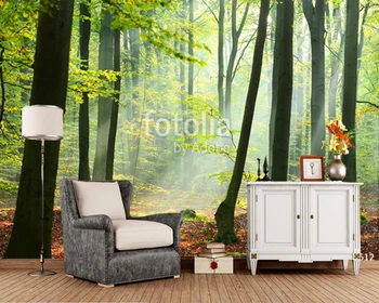 Custom medis tapetai,miško saulės,gamtos kraštovaizdžio, freskomis gyvenimo kambario, miegamasis, sofa foną papel de parede