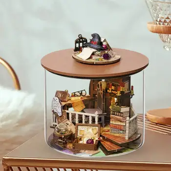 Doll House Modelio Rinkinio Kambarys Miniatiūriniai už Gimtadienio Dovanos