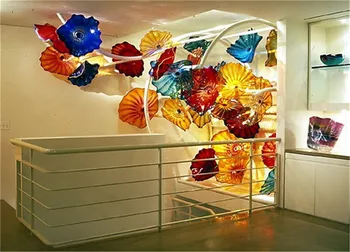 Europos Murano Stiklo Plokštės, Sienos Meno Lempos Amerikos Murano Stiklo Dekoratyvinės Plokštės Sienos Kabo