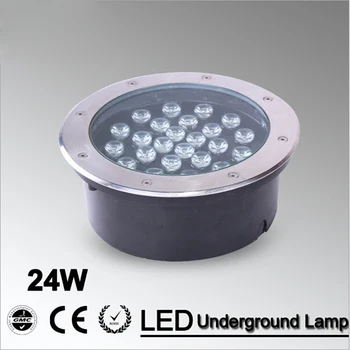Fanlive 4pcs/daug 24W LED Požeminės Lempos Rgb Palaidotas Šviesos AC85-265V Waterpoof Vietoje Exterieur Lauko LED Grindų Lempos