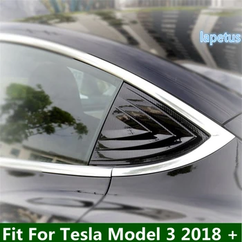 Galinio Lango Spoileris Trikampio Sparno Žaliuzės Apdailos Bezel Padengti Apdaila 2vnt Tinka Tesla Model 3 2018 - 2021 Išoriniai Priedai