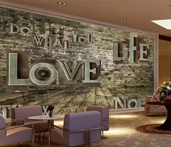 Individualizuotos Fono paveikslėlį Derliaus paramos anglų kalbos abėcėlę fono sienos kambarį Restoranas, baras fone freskos 3d tapetai