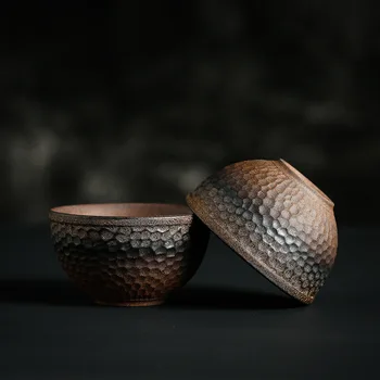 Japonų Stiliaus Rupi Keramikos Arbatos Puodelio Retro, Rankų Darbo Keramikinis Puodelis Arbatos Dubenėlį Master Cup Vieno Puodelio Keramikos Kung Fu Arbatos Puodelio