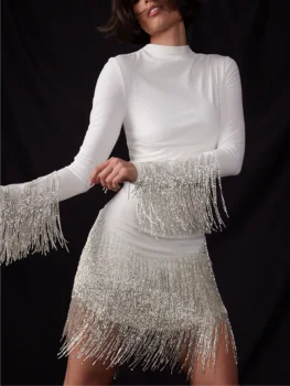 Juoda Balta 2022 Vasaros Suknelės Moterims, Elegantiškas Tvarstis Derliaus Ritmais Vakare Šalies Promenadzie Suknelė Vestido De Flecos Fiesta