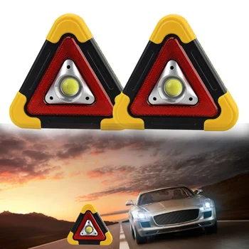 Kelių eismo Saugos, Avarinių gedimų Nešiojamų Mirksi šviesos naudotų Automobilių šviesos LED Darbo Trikampis Įspėjamasis Ženklas pavojaus Signalo lempa