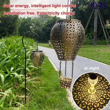 Lauko Saulės Vejos Šviesos Sodo Dekoro Lempa LED Vandeniui Karšto Oro Baliono Žibintai Šildomi Saulės Skydelis Kraštovaizdžio Palaidotas Lempos