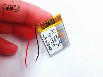 Li-Po 502535 polimero baterijos 500mah už 3,7 v kortelę garsiakalbių, skaitmeninis universalus įkraunamas baterijas