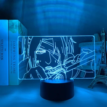 Naujas Anime 3d Lempos Ataka Titan Hange Zoe Šviesos Miegamojo Puošmena Vaikams Dovanų Ataka Titan LED Nakties Šviesos Hange Zoe