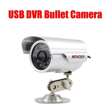 NOVOXY USB kamera, 24 vnt. led patalpų Vaizdo įrašymo Infraraudonųjų spindulių Naktinio Matymo TF Kortelę DVR Kamera saugumas