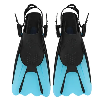 Profesinės Reguliuojamas Plaukti Lapai Snorkeling Silikono Suaugusiųjų Lankstus Komforto Atidaryti Trumpąsias pelekai Mokymo Nardymo Įranga