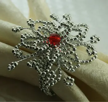 sidabro, stiklo gėlių servetėlių žiedas ,akrilo apdaila servetėlių laikiklis