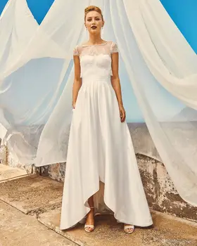 Vestuvių Suknelės Paslaptyje Stebėjimo Didelis Mažas Paplūdimys Vestuvinės Suknelės-Line Backless chalatas de mariée فستان