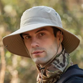 Vyrai UV Apsauga nuo Saulės, Skrybėlę, Reguliuojamas 2020 M. Vasarą Naujas Žmogus Kibiro Kepurę Vyrų Lauko pažvejoti Paplūdimio Bžūp Kvėpuojantis Sunbonnet